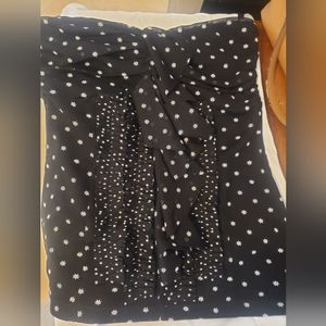 White House Black Market Polkadot Halter XS